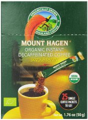Mount Hagen Organic Instant Decaffeinated Coffee Single Serve Sticks