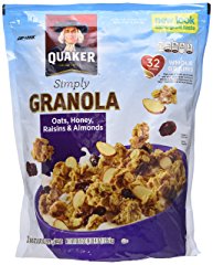 Natural Granola Oats, Honey, Raisins And Almonds By Quaker