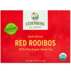 Red Rooibos Tea 100 Teabags USDA Organic Cederberg Tea Company